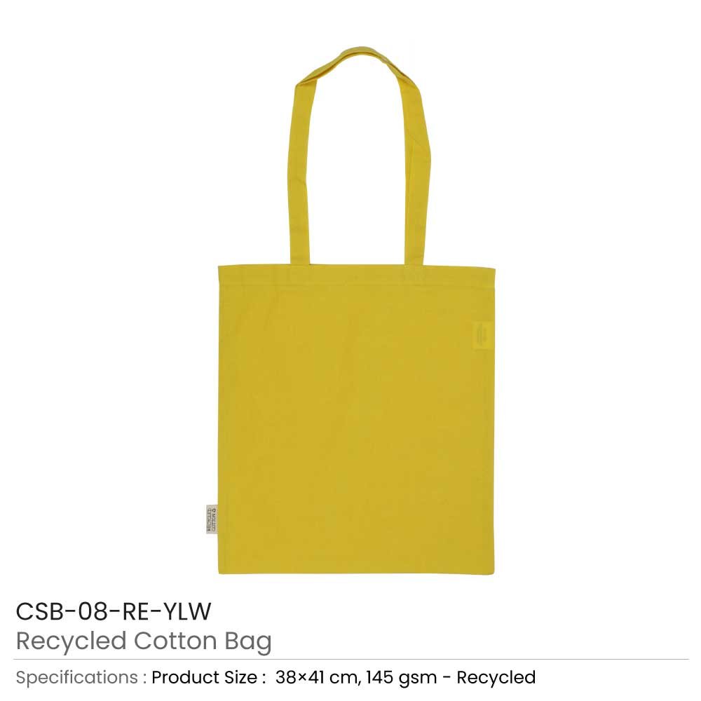 Recycled Cotton Long Strap Bag Printing