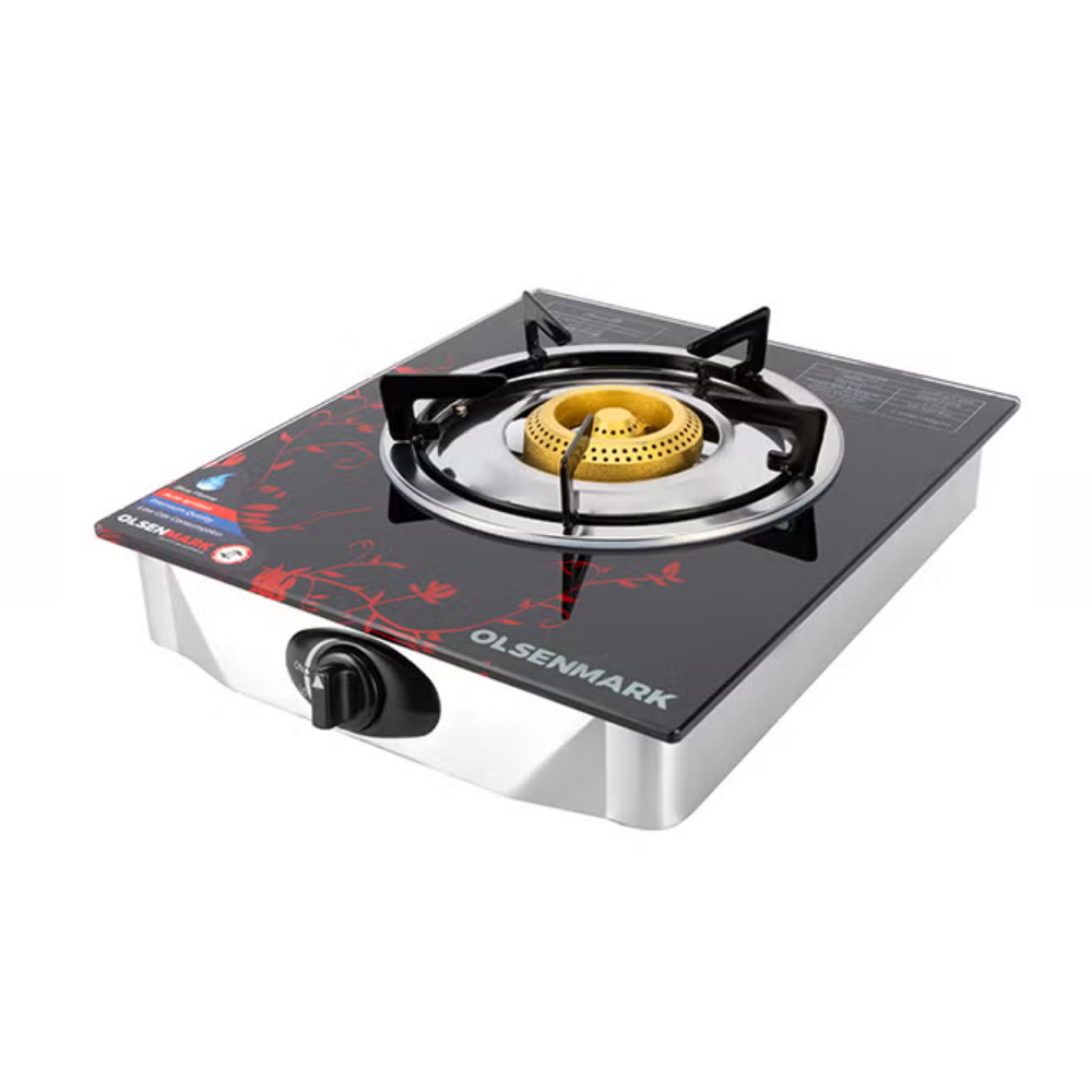 Gas Cooker Glass Top – Single Brass Burner